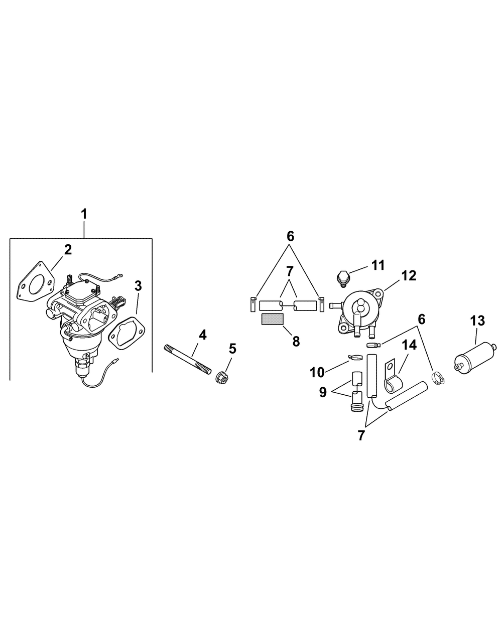 Sv810 Fuel System Diagram and Parts List for Z-FORCE44 17AF3AGL-17AF3AGL010 Cub Cadet Lawn Tractor